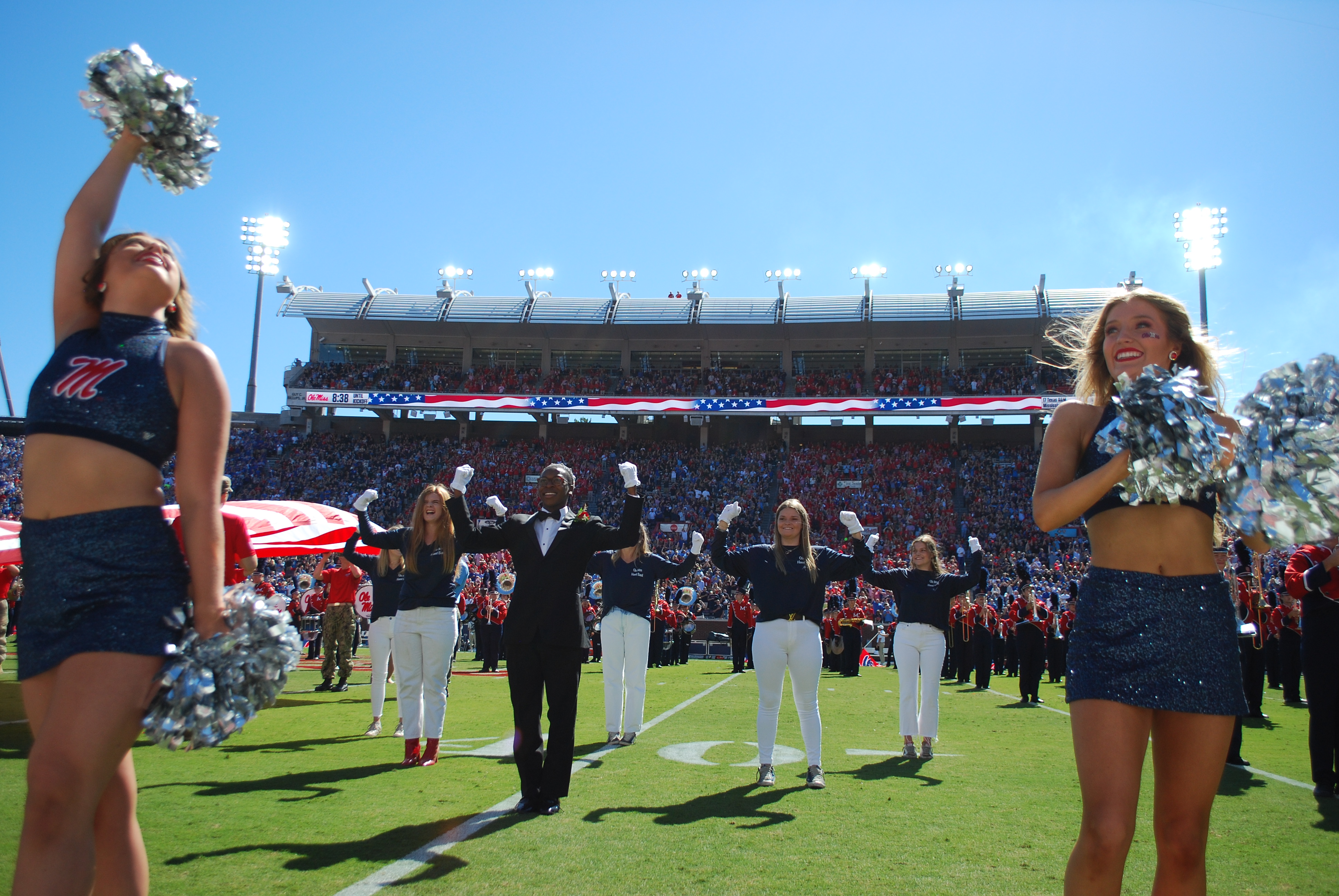 SAS handband at an Ole Miss football game.